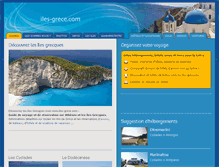Tablet Screenshot of iles-grece.com